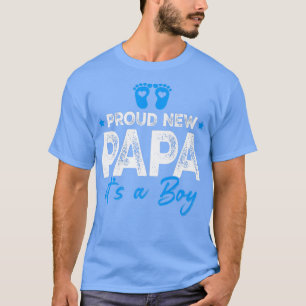 Camiseta Retro Vintage Gênero Revela Orgulho Novo Papá É Um
