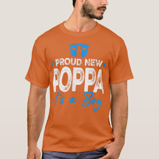 Camiseta Retro Vintage Gênero Revela Orgulho Novo Poppa É U