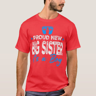Camiseta Retro Vintage Gênero Revela Orgulhosa Nova Irmã I