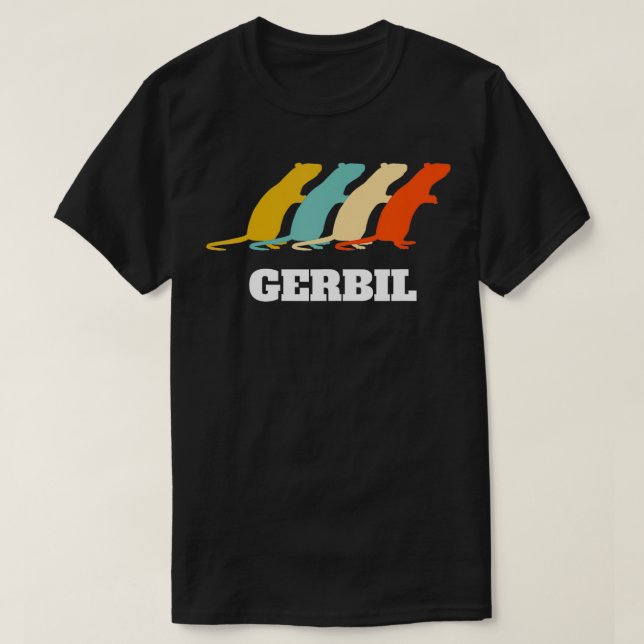 Camiseta Retro Vintage Gerbil (Frente do Design)