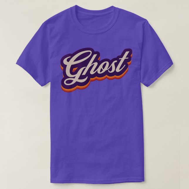 Camiseta Retro Vintage Ghost (Frente do Design)