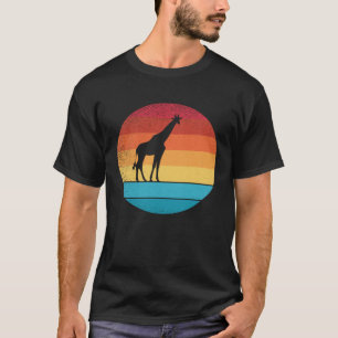 Camiseta Retro vintage Girafa e animal fofo 2