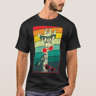 Camiseta Retro Vintage Giraffe Sunvidles Animal
