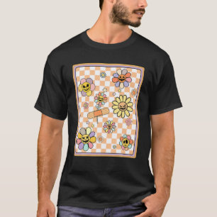 Camiseta Retro Vintage Gnoovy Halloween Cores Flores Ghost