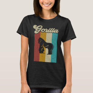 Camiseta Retro Vintage Gorilla Para Homens Crianças Gorilla