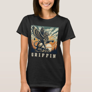 Camiseta Retro Vintage Griffin Sunset Legendário Griffin lo