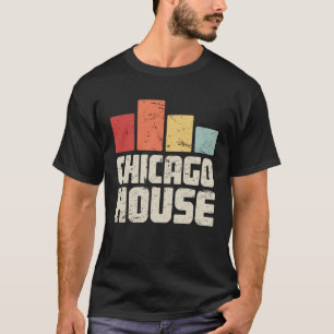 Camiseta Retro Vintage House Music French House e Chicago