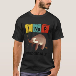 Camiseta Retro Vintage I Nap Periodicamente Funny Sloth Che