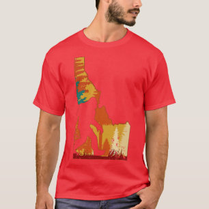 Camiseta Retro Vintage Idaho