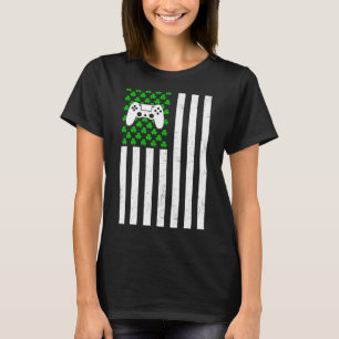 Camiseta Retro Vintage Irish U Flag Esporte Videojogos Rua