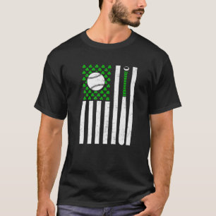 Camiseta Retro Vintage Irish USA Flag Sport Baseball Rua.Pa