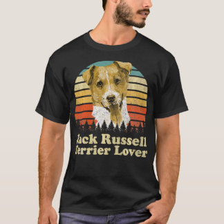 Camiseta Retro Vintage Jack Russell Terrier Dog Lover 70s D