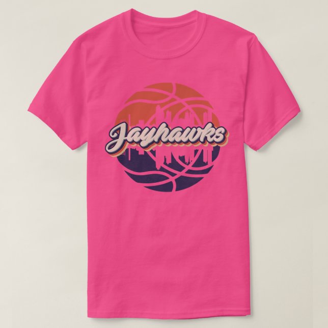 Camiseta Retro Vintage Jayhawks (Frente do Design)