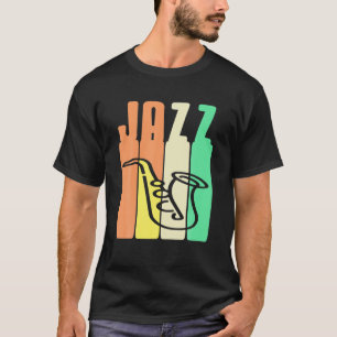 Camiseta Retro Vintage JAZZ Designs Incríveis Para Jazz Lov