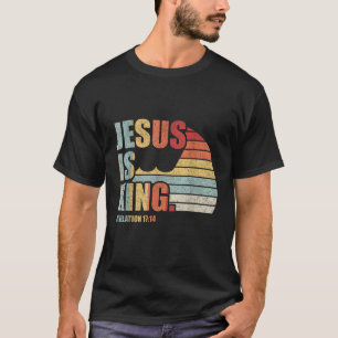 Camiseta Retro Vintage Jesus é a citação das escrituras da