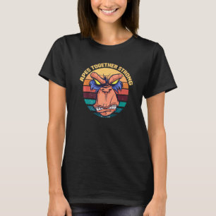 Camiseta Retro Vintage Juntos Macaco Banana Macaco Forte