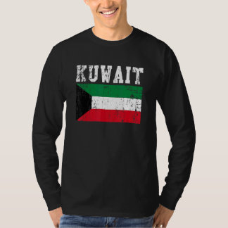 Camiseta Retro Vintage Kuwait Flag Raízes Kuwaitianas
