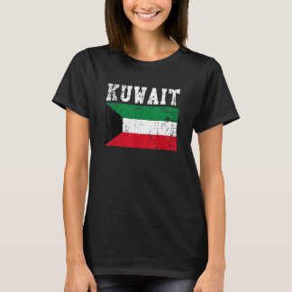 Camiseta Retro Vintage Kuwait Flag Raízes Kuwaitianas