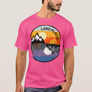 Camiseta Retro Vintage Lake Plácido Nova York Souvenir Camp