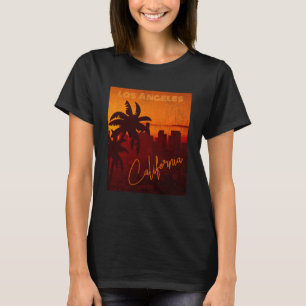 Camiseta Retro Vintage Los Angeles California City com Pal