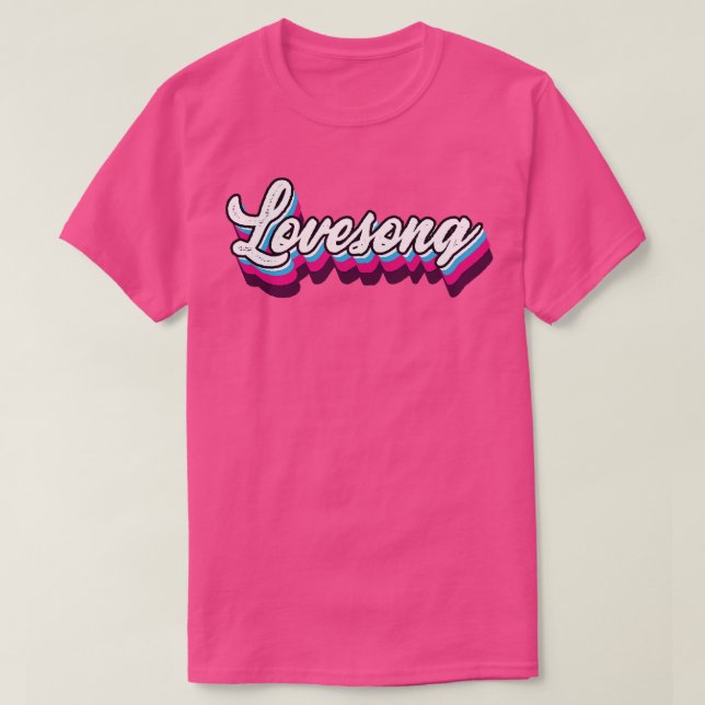 Camiseta Retro Vintage Lovesong (Frente do Design)