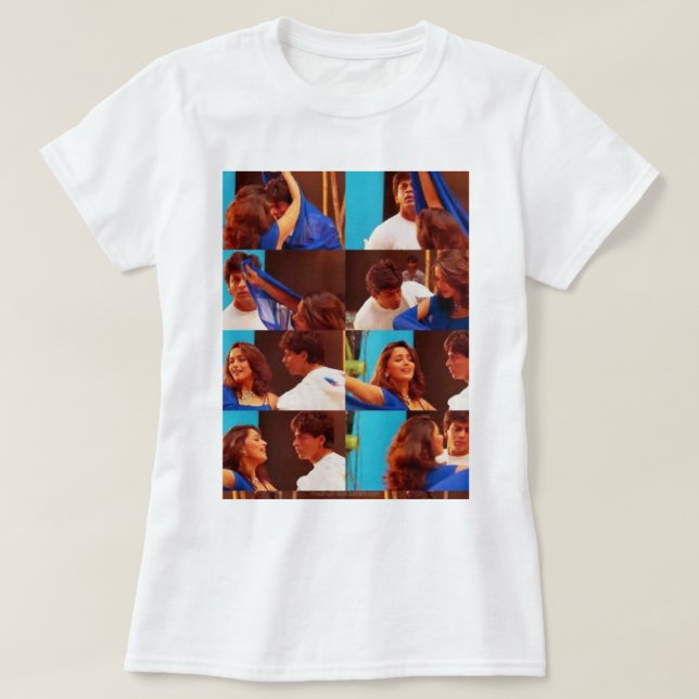 Camiseta Retro Vintage Madhuri Dixit Shahrukh Khan (Frente do Design)