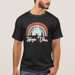 Camiseta Retro Vintage Magic Vibes Festa Engraçada Cortando