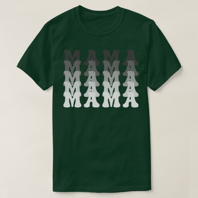 Camiseta Retro Vintage Mama 16 (Frente do Design)