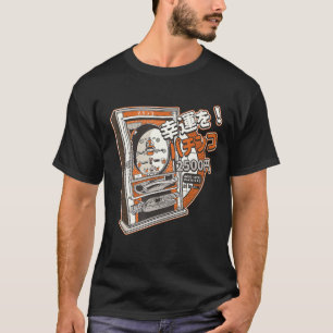 Camiseta Retro Vintage - Máquina Pachinko do Jogo Arcade Ja