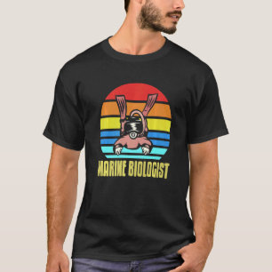 Camiseta Retro Vintage Marine Biologist Awincrível SCUBA Pr