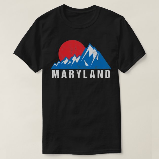 Camiseta Retro Vintage Maryland2 (Frente do Design)
