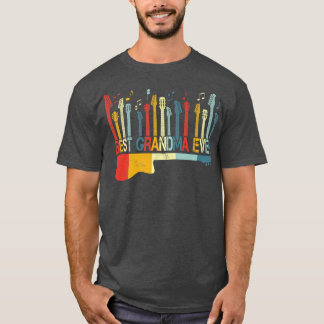 Camiseta Retro Vintage - Melhor Avó De Violão Já Vive Guita