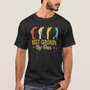 Camiseta Retro Vintage Melhor Grumpa Por Par Men Golfing Go