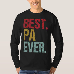 Camiseta Retro Vintage Melhor Pa Nunca Novo Papa Life Pais