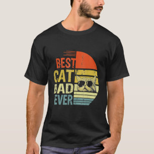 Camiseta Retro Vintage - Melhor Pai De Gato De Dia de os pa