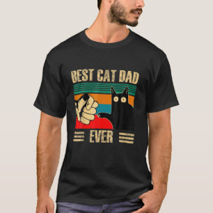 Camiseta Retro Vintage Melhor Pai De Gato De Gato De Gato N