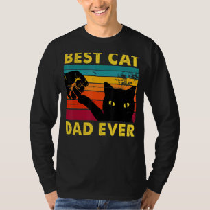 Camiseta Retrô Vintage Melhor Pai de Gato Já Pai de Gato