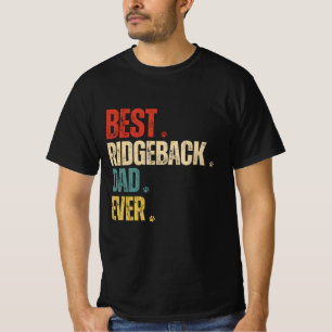 Camiseta Retro vintage Melhor Pai Ridgeback Alguma vez grun