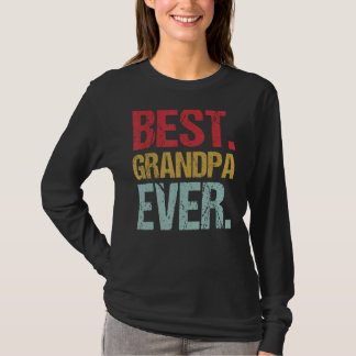 Camiseta Retro Vintage Melhor Vovô Nunca Novo Papa Vida Fat