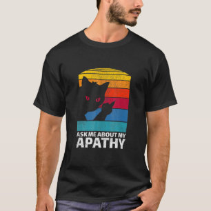 Camiseta Retro Vintage Meme Dedo do Meio Gato Mãe Pai Apati