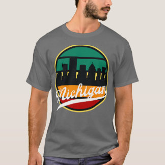 Camiseta Retro Vintage Michigan