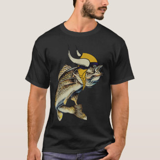 Camiseta Retro Vintage Minnesota Pesca de Walleye Lago