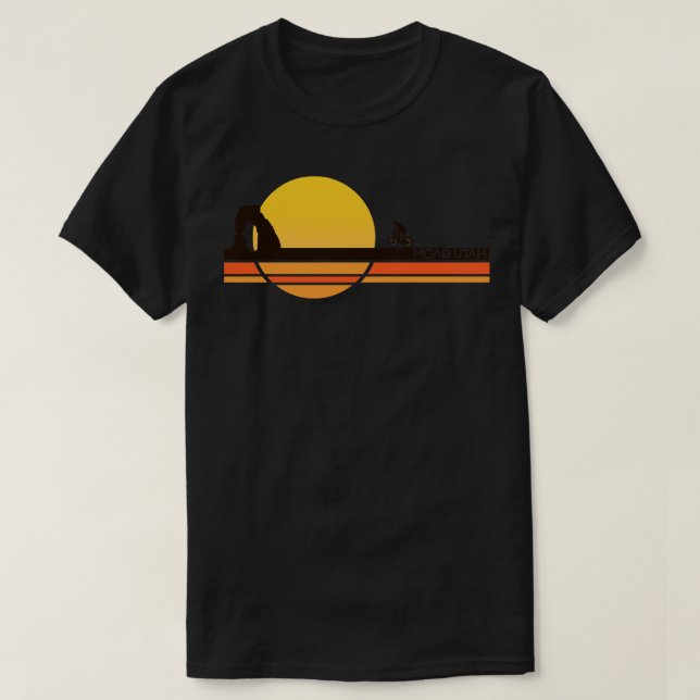 Camiseta Retro Vintage Moab Utah (Frente do Design)