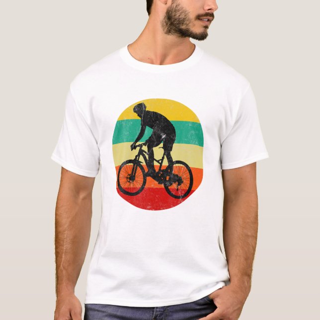 Camiseta Retro Vintage Mountain Bike (Frente)