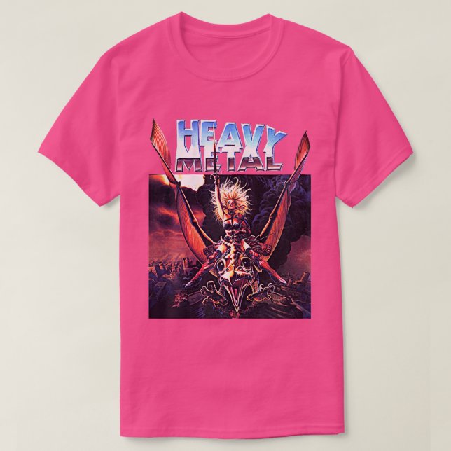 Camiseta Retro vintage Mulheres do Céu Engraçado Metaltshir (Frente do Design)