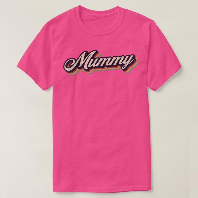 Camiseta Retro Vintage Mummy (Frente do Design)