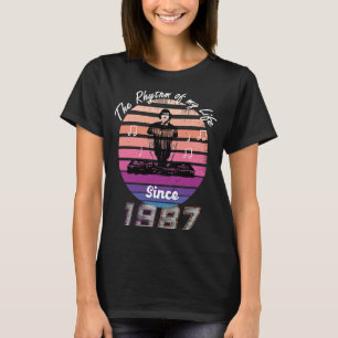Camiseta Retro Vintage Nascer 1987 Homens Mulher anos 80 de