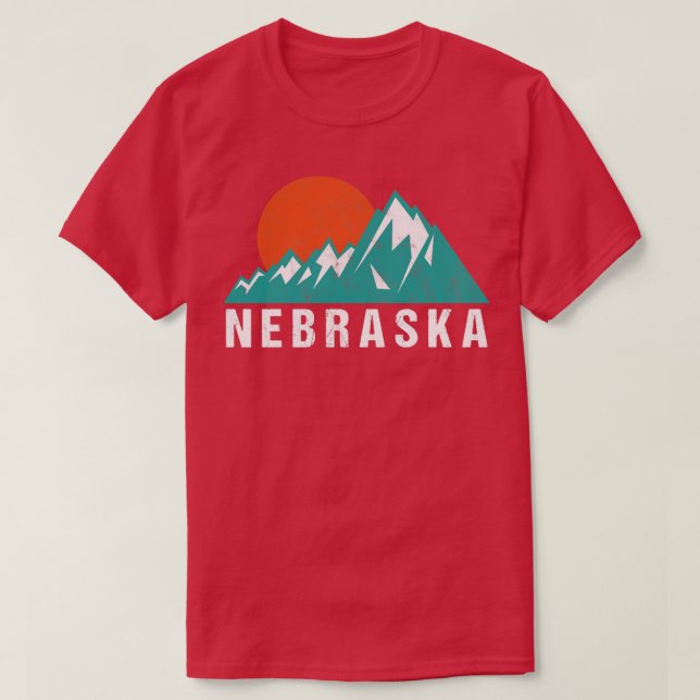 Camiseta Retro Vintage Nebraska2 (Frente do Design)