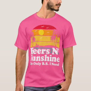 Camiseta Retro Vintage O único BS que preciso é de cervejas