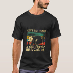 Camiseta Retro Vintage Ogambm Vamos Comer Lixo e Sair Ating